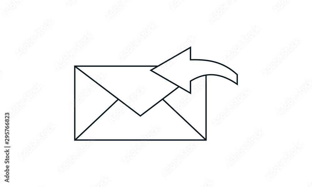 Poster email forward icon for sending messages to others