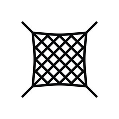 Black line icon for net grid 