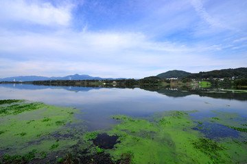  Blue sky and landscape