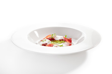 Tuna with Kohlrabi and Celery Dressing with Lime