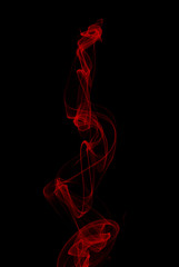 Abstract smoke on black background