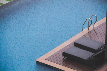 Swimming pool, rain