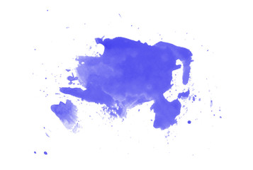 Abstract background with blue paint splashes. Blue texture