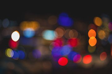 defocused city lights