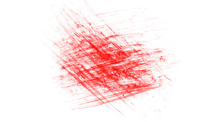 Red isolated scratches
