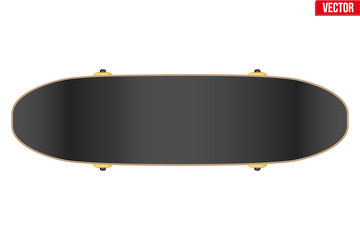 Classic skateboard isolated on white.