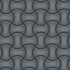 Seamless pattern of cobblestone pavement