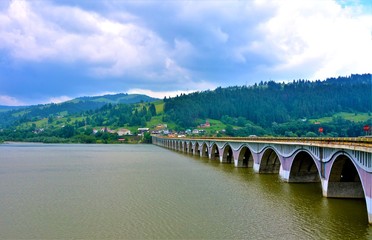 Fototapeta premium viaduct from Poiana Largului Romania
