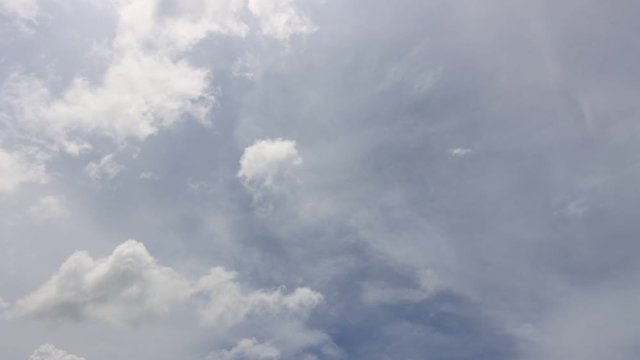 Time lapse video of storm clouds forming 