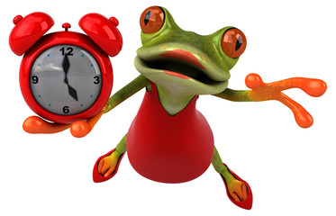 Fun frog - 3D Illustration