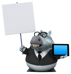 Fun horse - 3D Illustration