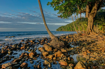Sunset in Bastimentos island