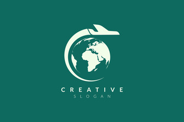 Vector illustration of plane shape design. Minimalist and simple logo, flat style, modern icon and symbol.