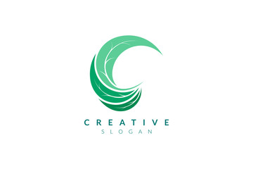 Vector design leaf various abstract shape. Minimalist leaf design, flat logo style, modern icon and symbol.