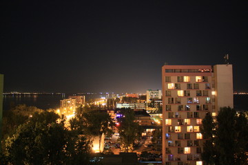 Obraz premium night landscape with Mamaia resort - Romania