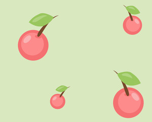 Cute cartoon vector style: sweet color of cherry seamless pattern background for your design.