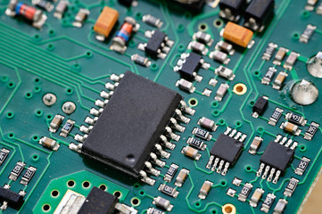 Printed circuit processor in detail.