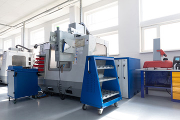 Equipment for metal processing in fabric with working place for engineer