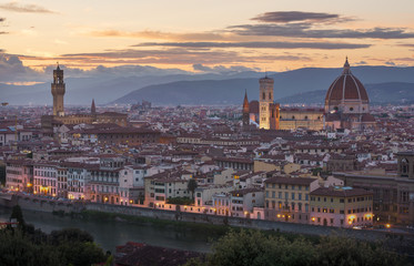 Fototapeta na wymiar Florence and Santa Maria Del Fiore