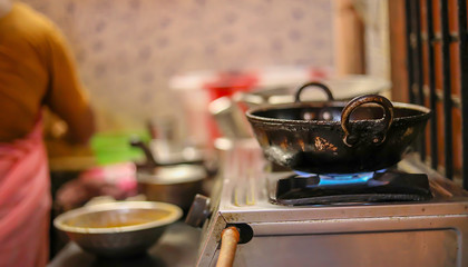 Woman making snacks in kitchen