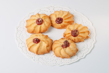 kurabye cookies with jam Oriental sweetness