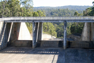 South Dandelup Dam, spillway and surrounding  bushland