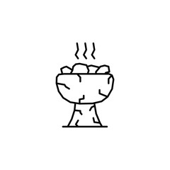 Incense, smoke icon. Element of Dia de muertos icon