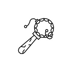 Drum, musical instrument icon. Element of Dia de muertos icon