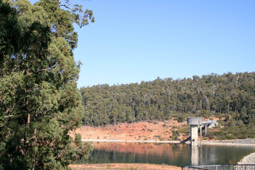 South Dandelup Dam, spillway and surrounding  bushland