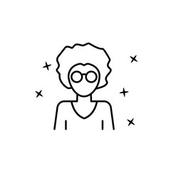 Old woman avatar icon. Element of people avatar icon