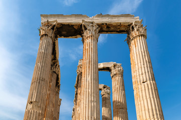 Temple of the Olympian Zeus in Athens, Greece.