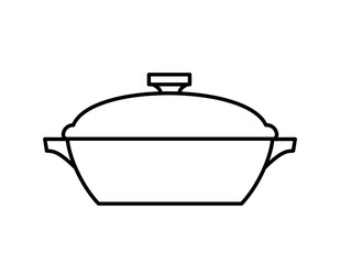 鍋(線画)