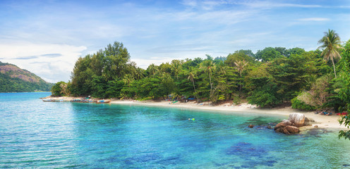 Panorama of Koh Lipe Sunset Beach