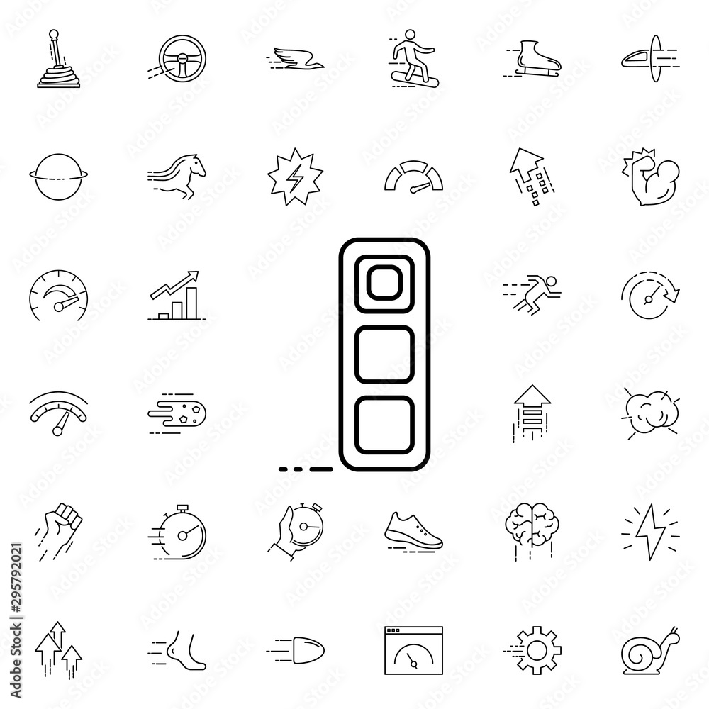 Aufkleber brick icon. universal set of speed for website design and development, app development