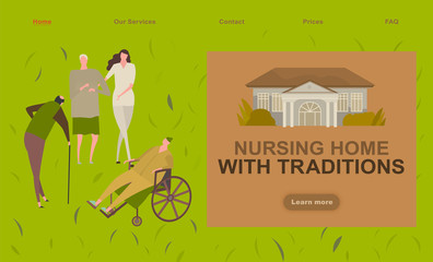 Nursing house landing page