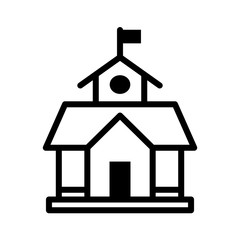 School Icon Vector Design Template