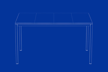 3d model of dining table