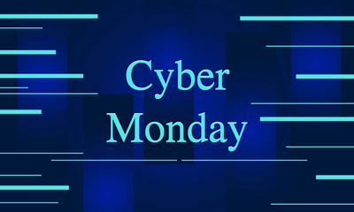 Obraz premium Cyber Monday Background