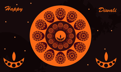 Happy Diwali Seamless Design Banner