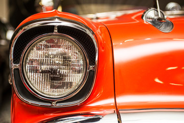 Headlight lamp vintage car. Headlight lamp vintage classic car
