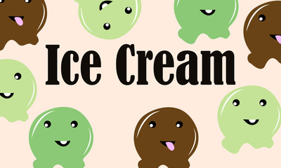 Fototapeta premium Ice Cream Background