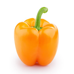 One orange bell pepper