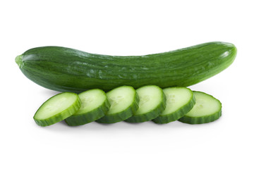 Cucumber with slices