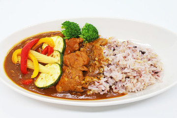 彩りポークカレー