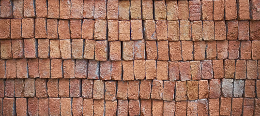 Orange brick wall texture and pattern image