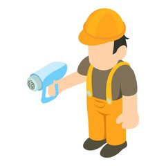 Millwright icon. Isometric illustration of millwright vector icon for web