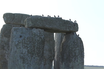 Stonehenge, Neolithic ancient standing stone circle monument, UNESCO World Heritage Site,...