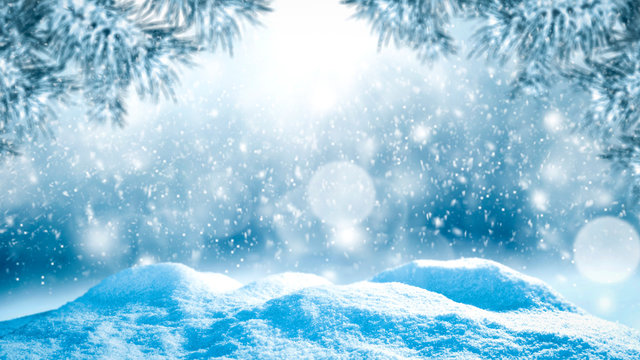 Winter background of free space for your decoration and christmas time 