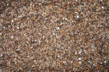 Gravel soil surface Prepare materials for the construction of a road foundation.
