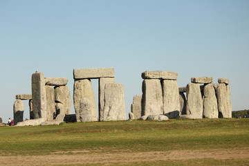 Stonehenge, Neolithic ancient standing stone circle monument, UNESCO World Heritage Site,...